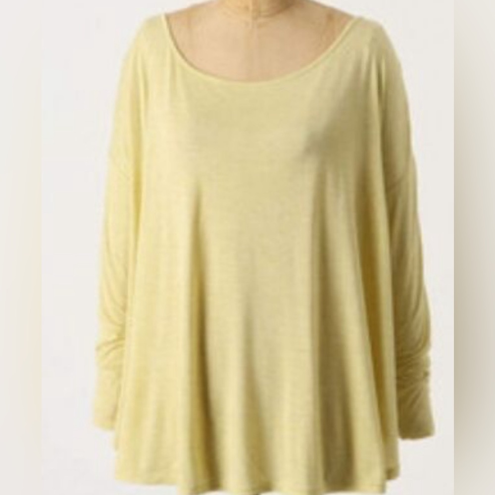 Anthropologie Deletta light green boho top M